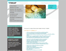 Tablet Screenshot of finkap.cz